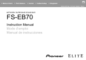 Pioneer FS-EB70 Instruction Manual English/French/Spanish