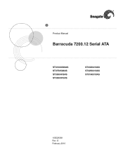 Seagate ST31000528AS Barracuda 7200.12 SATA Product Manual