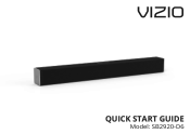 Vizio SB2920-D6 Quickstart Guide English