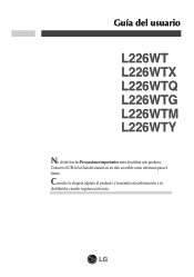 LG L226WTQ-BF Owner's Manual (Español)