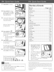 Philips SRC2063WM Quick start guide (English)