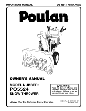 Poulan PO5524 User Manual