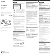 Sony AC-LS5 Operation Manual