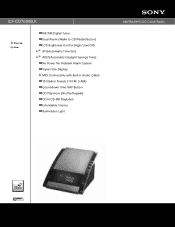 Sony ICF-CD7000 Marketing Specifications (Black)