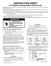 Whirlpool WFG745H0F Instruction Sheet