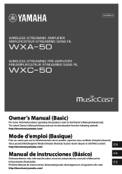 Yamaha WXC-50 WXA-50/WXC-50 Owner s Manual Basic