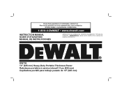 Dewalt DW735X Instruction Manual