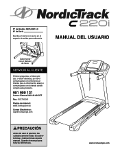 NordicTrack C 220i Treadmill Spanish Manual
