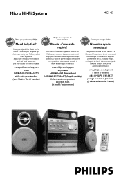 Philips MC145 User manual