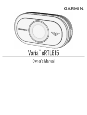 Garmin Varia eRTL615 Owners Manual