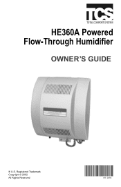 Honeywell HE360A Owners Guide