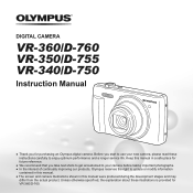 Olympus VR-350 VR-350 Instruction Manual (English)