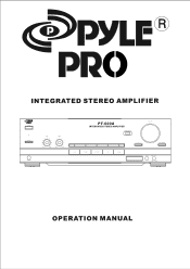 Pyle PT600A PT600A Manual 1