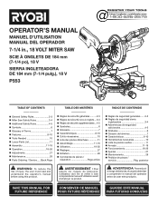 Ryobi P553 Operation Manual
