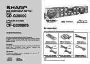 Sharp CD-G20000 CD-G20000 Operation Manual