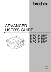 Brother International MFC-J425W Advanced Users Manual - English