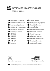 HP Designjet L26100 HP Designjet L26500/L26100  Printer Series - Introductory Information