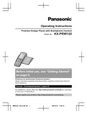 Panasonic KX-PRW120 Operating Instructions US