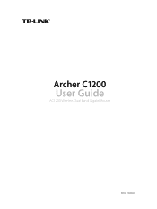 TP-Link Archer C1200 Archer C1200EU V1 User Guide