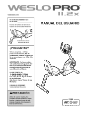 Weslo Pro 11.2x Bike Ussp Manual