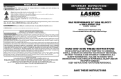 Lasko 2250QM User Manual