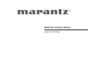 Marantz SA-10 Owners Manual in Spanish
