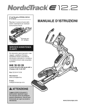 NordicTrack E 12.2 Elliptical Italian Manual