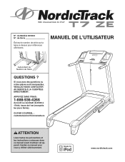 NordicTrack T7 Ze Treadmill Canadian French Manual
