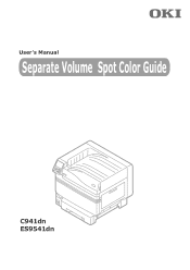Oki C911dn C911dn/C931dn/C941dn Separate Spot Color Guide