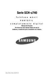 Samsung SCH-U740 User Manual (SPANISH)