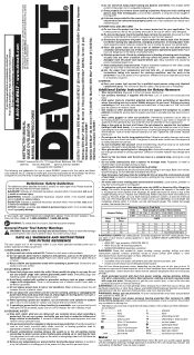 Dewalt D25891K Instruction Manual