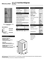 KitchenAid KRFF507HBS Feature Sheet