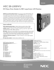 NEC LCD6520L-BK-AV SB-L008WU accessory brochure