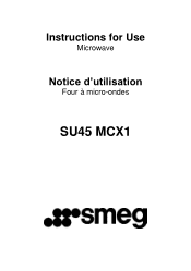 Smeg SU45MCX1 Instruction Manual