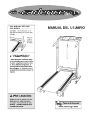 Weslo Cadence 50 Ls Spanish Manual