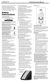 Audiovox AV570 Instruction Manual