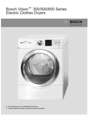Bosch WTVC3300US User Manual