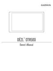 Garmin dezl OTR500 Owners Manual