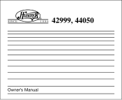 Hunter 42999 Owner's Manual