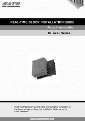 Oki GL408e GL408e/GL412e Real Time Clock Guide