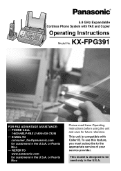 Panasonic KX-FPG391 Plain Paper Fax