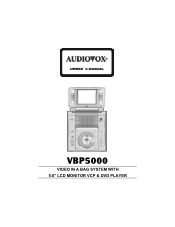 Audiovox VBP5000 Owners Manual