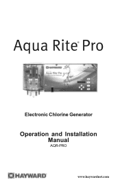 Hayward Aqua Rite® Pro AQ-RT-PRO Oct 08 & later