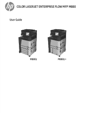 HP Color LaserJet Managed Flow MFP M880 User Guide 2