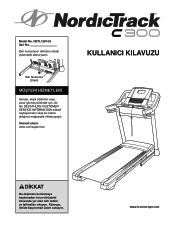 NordicTrack C 300 Treadmill Turkish Manual