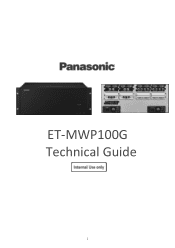 Panasonic ET-MWP100G User Manual