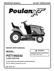 Poulan PXT195G42 Parts Manual