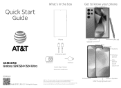 Samsung Galaxy S24 ATT Quick Start Guide