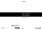 Sony VGP-DDRW4 Operating Instructions