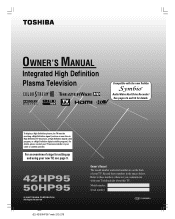Toshiba 50HP95 Owner's Manual - English